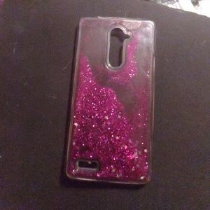 Glittery purple zte zmax case. Like new